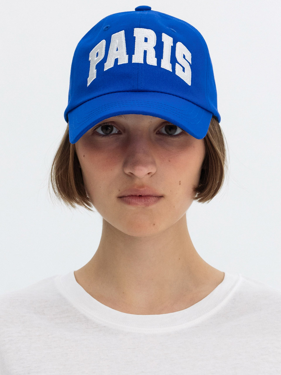 PARIS BIG LOGO BALL CAP - BLUE