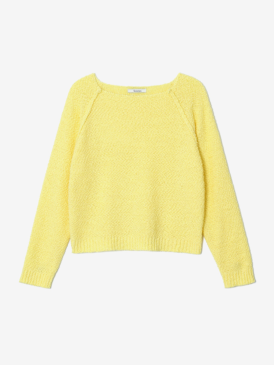 BOUCLE KNIT PULL OVER - YELLOW