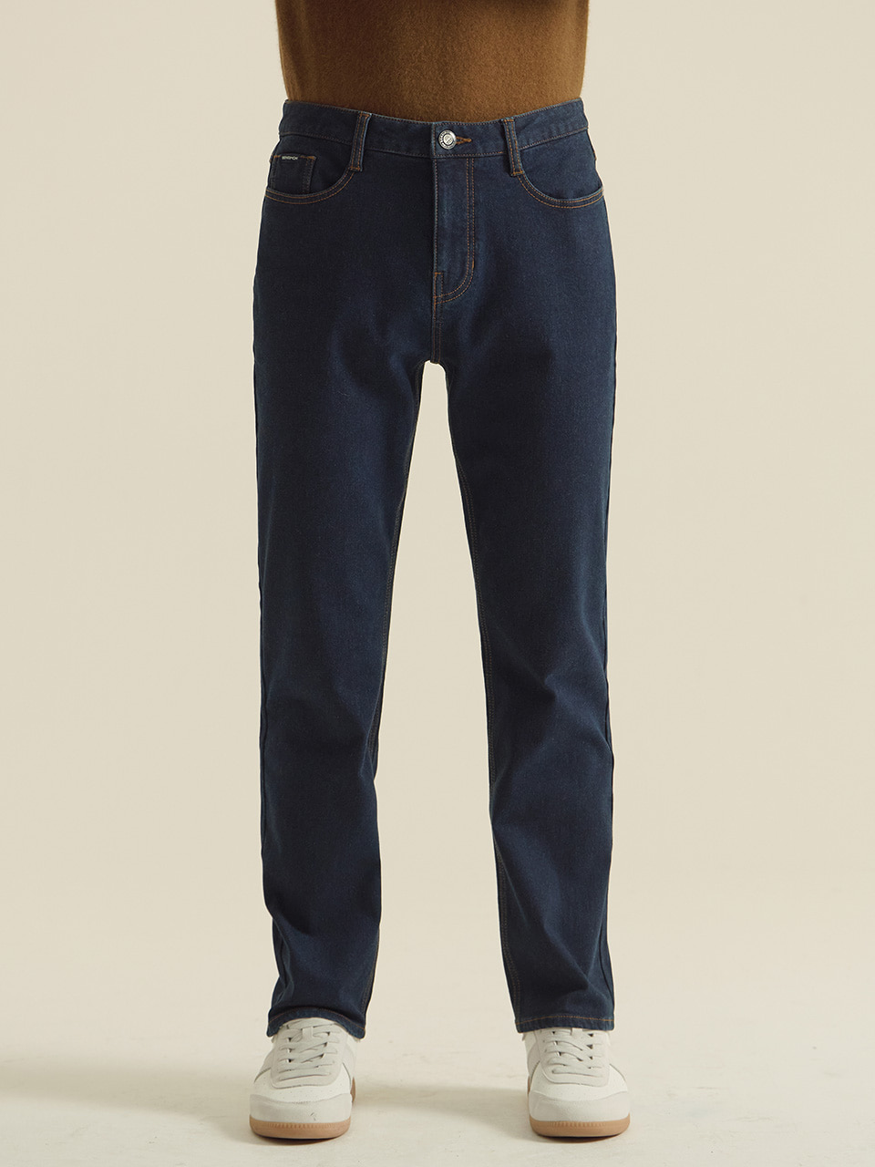 [LIMITED] RELAX-FIT STRETCH NAPPING DENIM PANTS (FOR MAN) - DEEP INDIGO