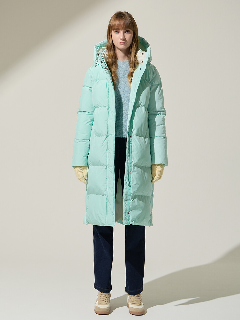 [LIMITED] NUAGE AIR BALL LONG PUFFER COAT (FOR WOMAN) - ICY MINT