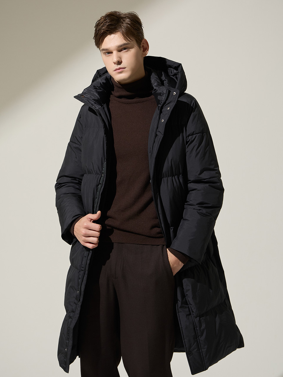 [LIMITED] NUAGE AIR BALL LONG PUFFER COAT (FOR MAN) - FRENCH BLACK