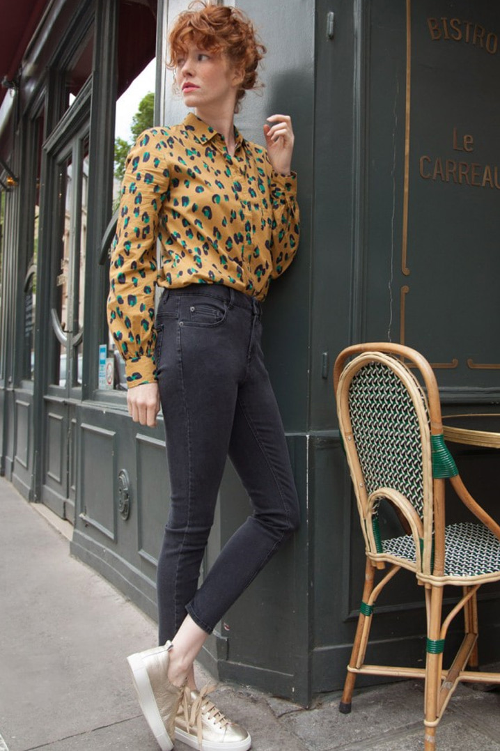 [PARIS COLLECTION]  Chemise azalee_Print arty leopard Shirt