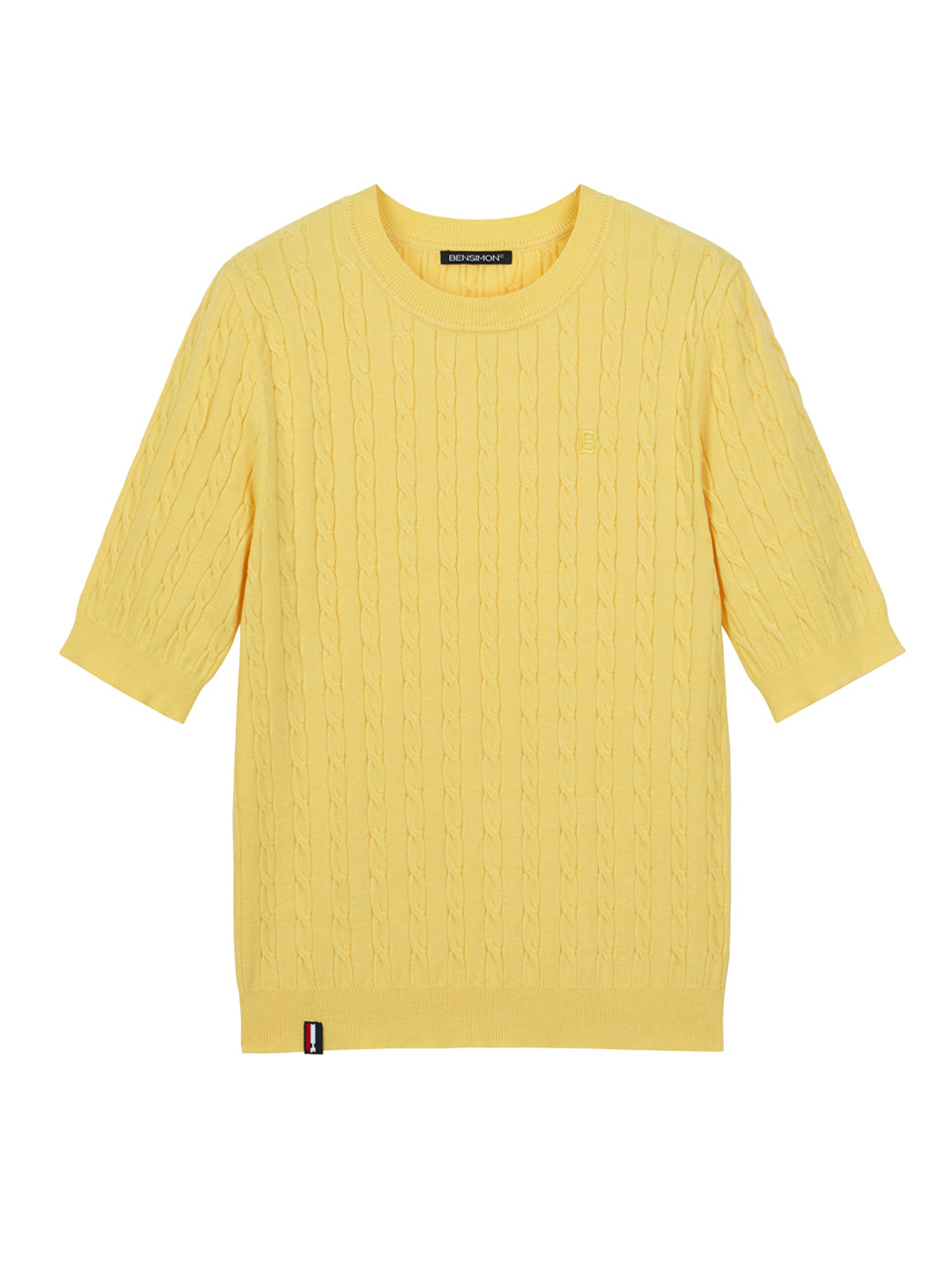 [LIMITED] SUMMER ECLAIRER CABLE KNIT (FOR WOMAN) - MELLOW YELLOW