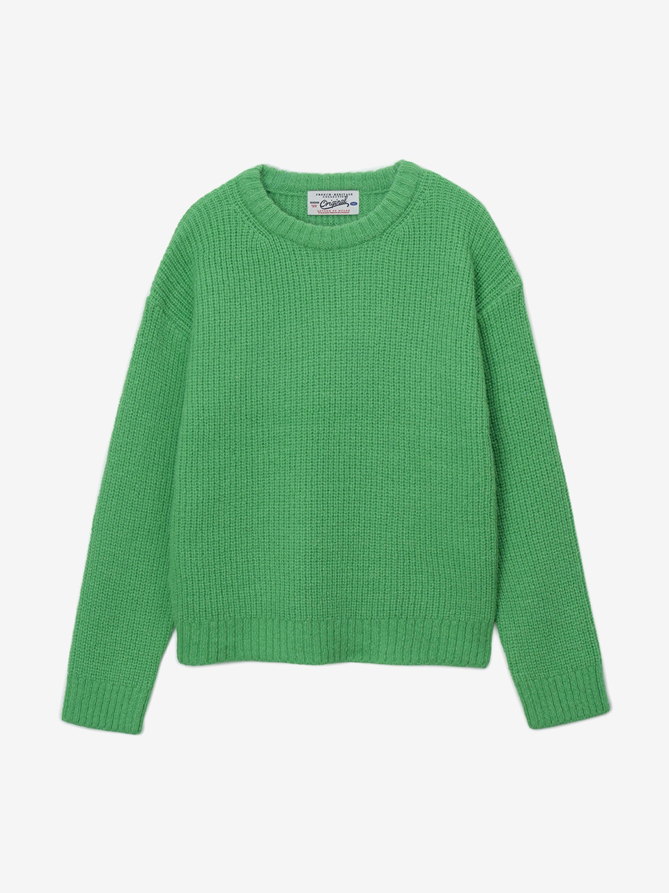 [23FW] WAFFLE KNIT PULLOVER - GREEN
