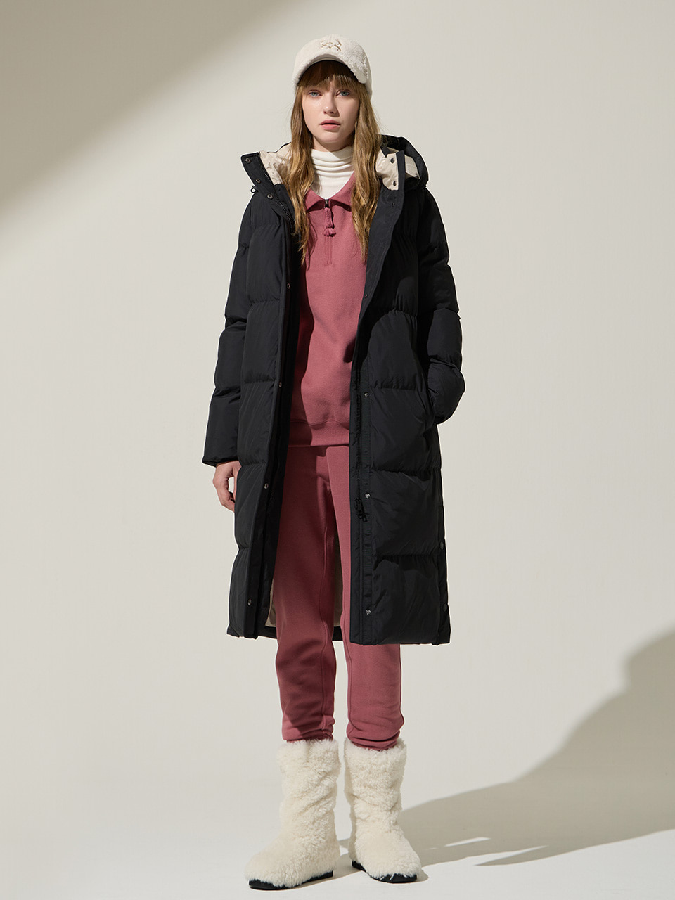 [LIMITED] NUAGE AIR BALL LONG PUFFER COAT (FOR WOMAN) - FRENCH BLACK