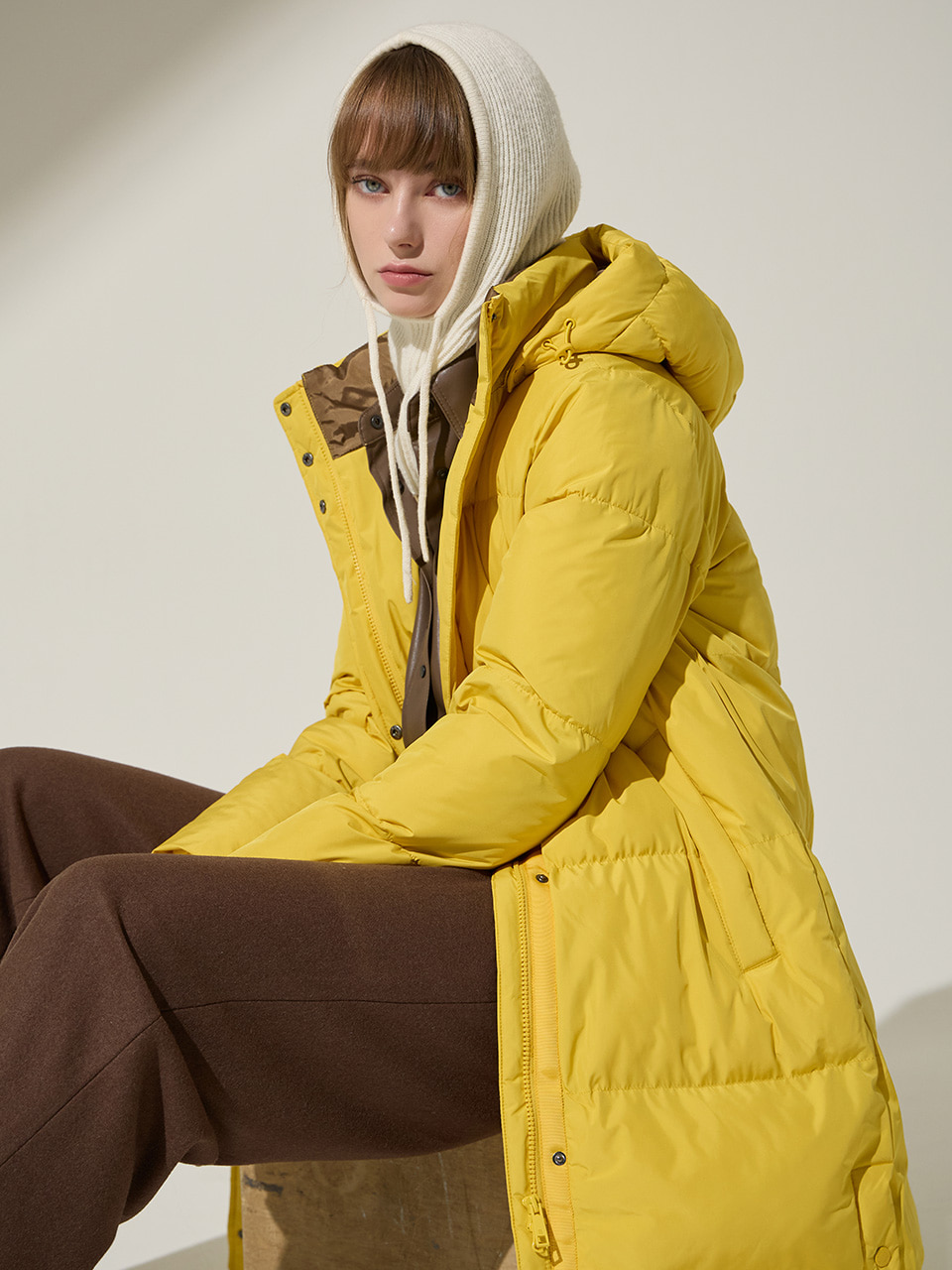 [LIMITED] NUAGE AIR BALL LONG PUFFER COAT (FOR WOMAN) - SPECTRA YELLOW